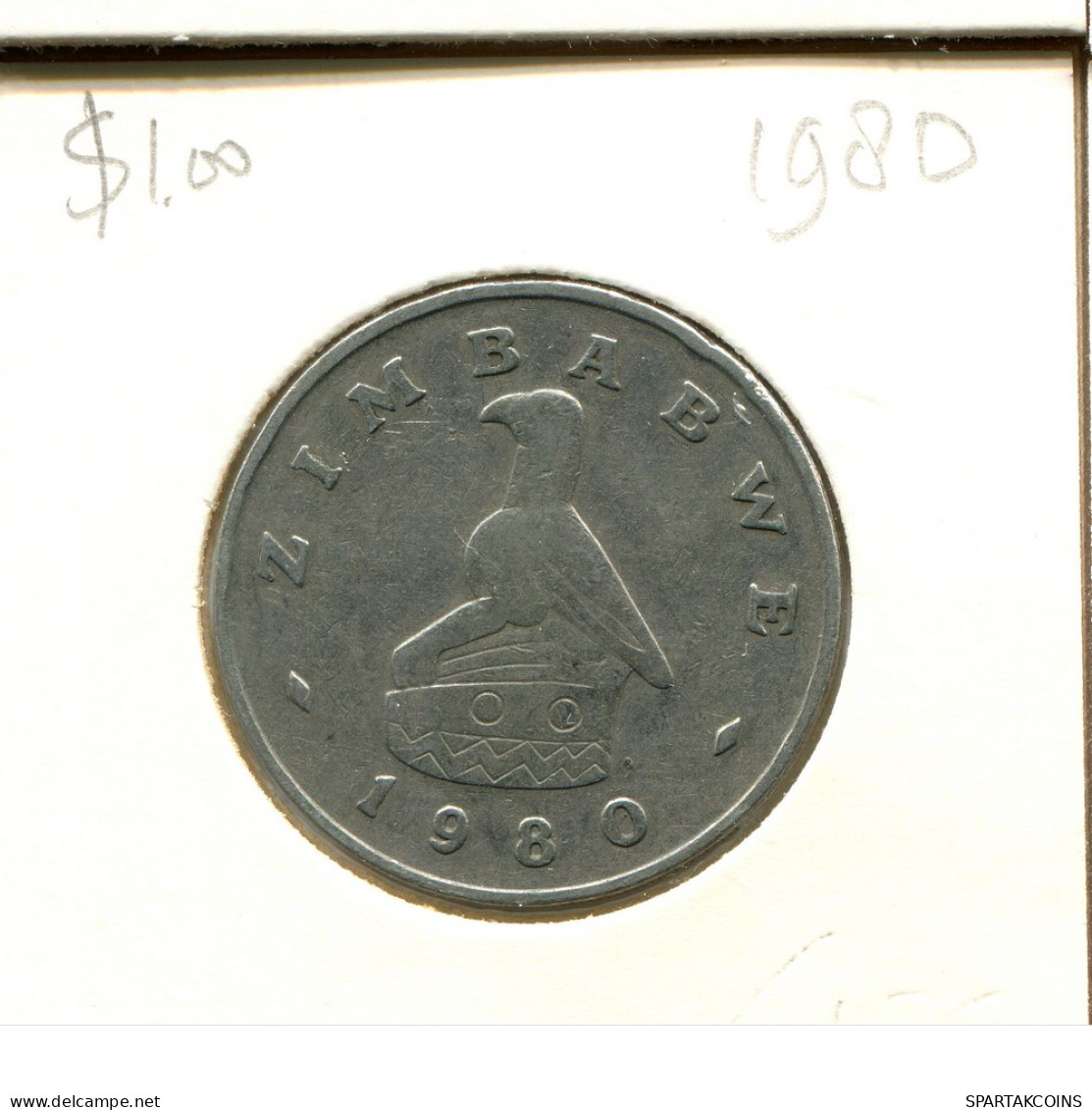 1 DOLLAR 1980 ZIMBABWE Moneda #AT076.E - Zimbabwe