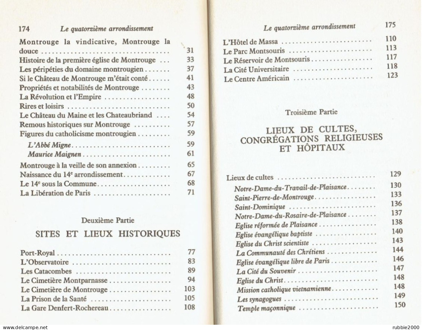 PARIS LE 14° ARRONDISSEMENT HISTORIQUE ET PITTORESQUE 1980 MICHELINE HOFFMANN DOMINIQUE DAUVOIS MICHEL DANSEL - Parigi