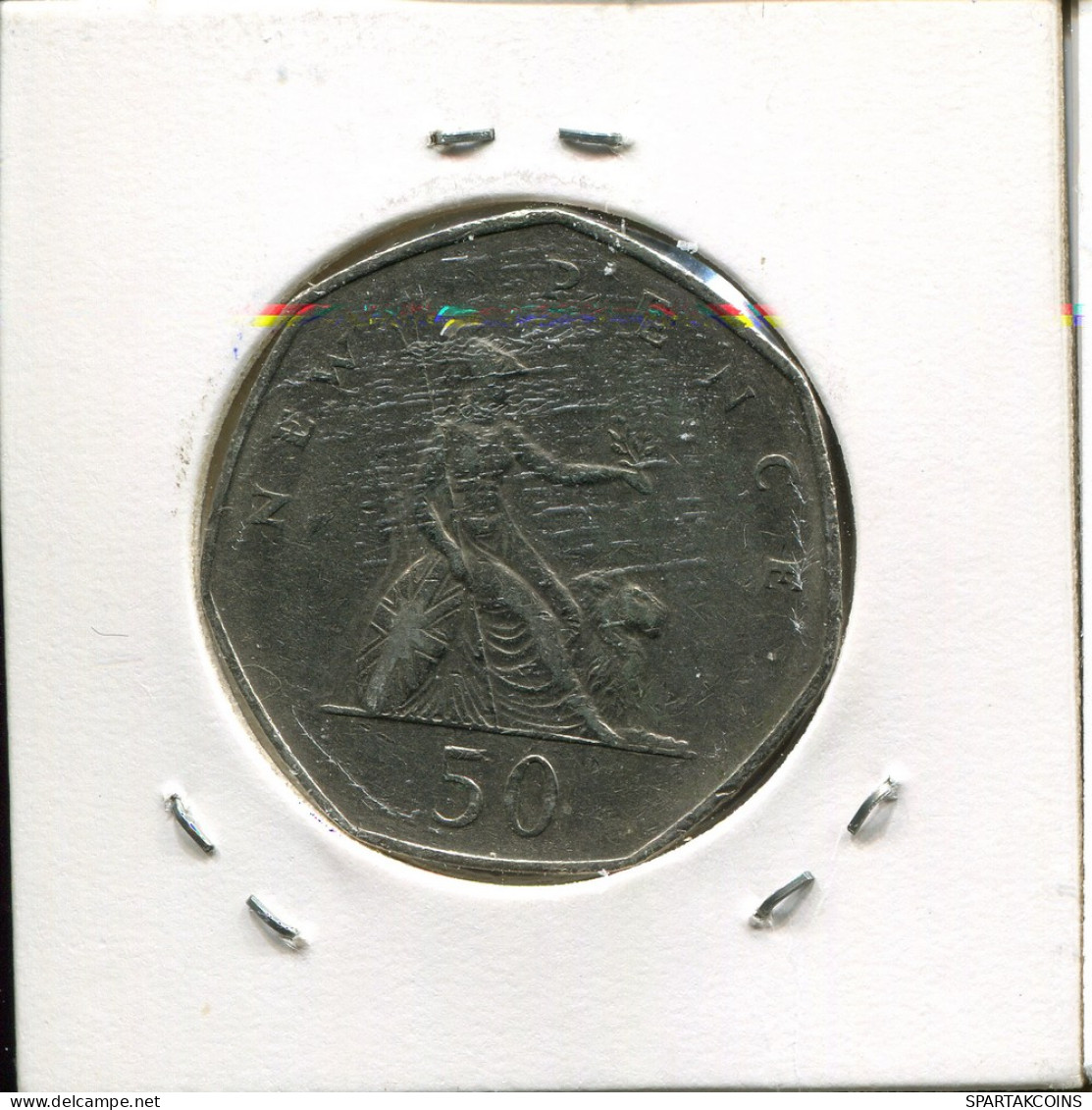 50 PENCE 1977 UK GROßBRITANNIEN GREAT BRITAIN Münze #AN586.D - 50 Pence