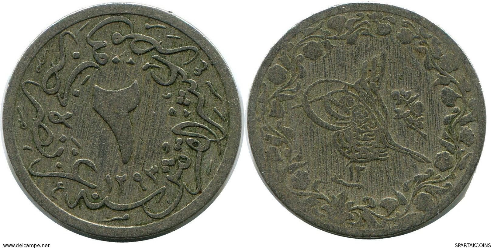 2/10 QIRSH 1886 ÄGYPTEN EGYPT Islamisch Münze #AH272.10.D - Egypt