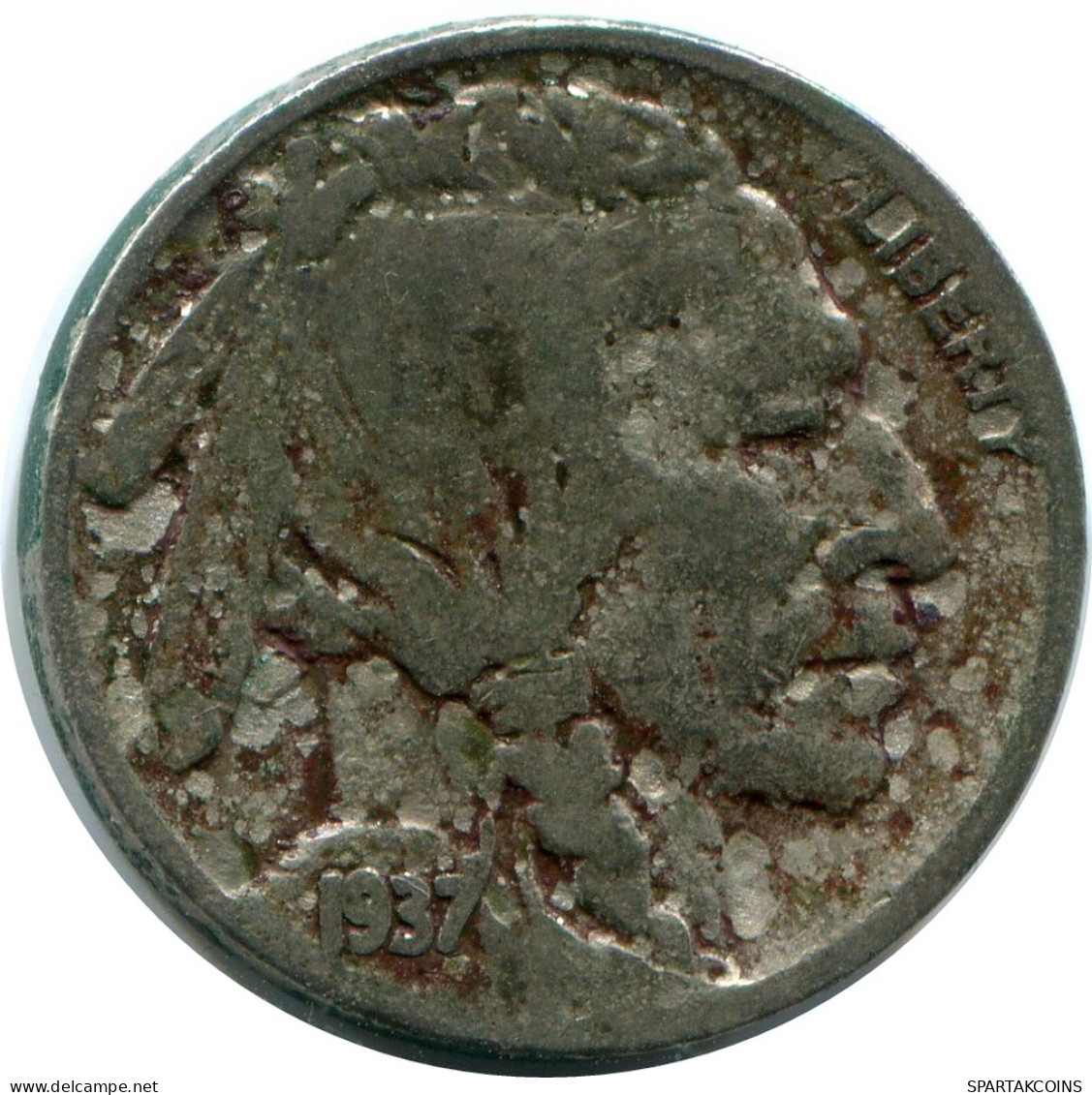 5 CENTS 1937 USA Münze #AZ094.D - E.Cents De 2, 3 & 20
