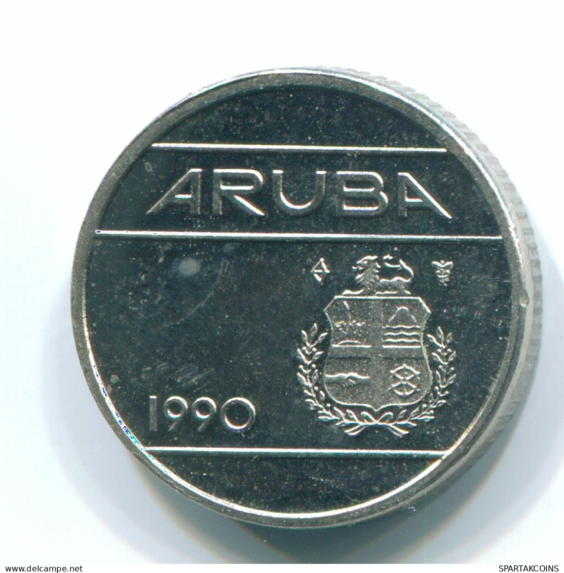 10 CENTS 1990 ARUBA (NÉERLANDAIS NETHERLANDS) Nickel Colonial Pièce #S13629.F - Aruba