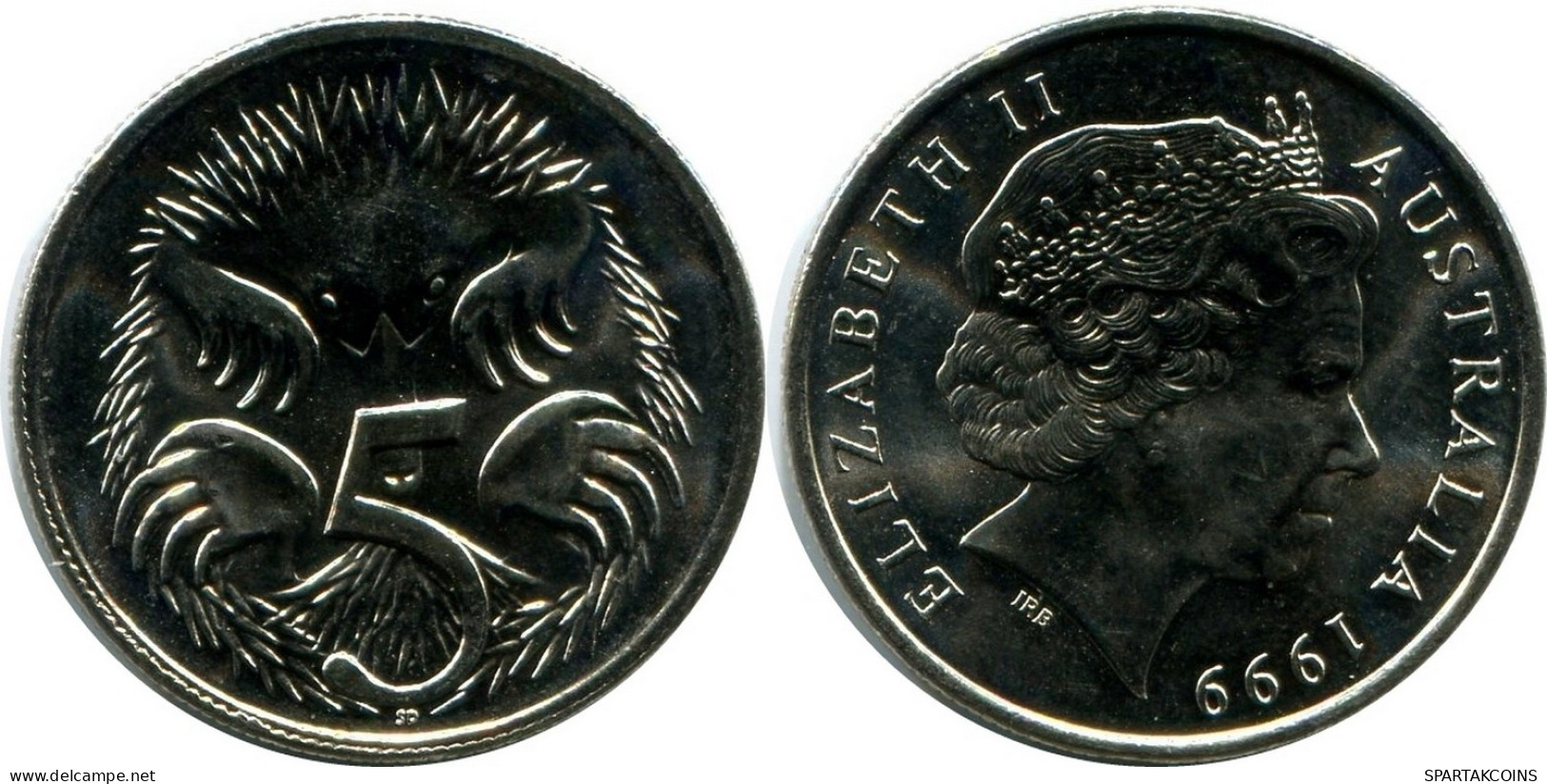 5 CENT 1999 AUSTRALIA UNC ECHIDNA #M10354.E - 5 Cents