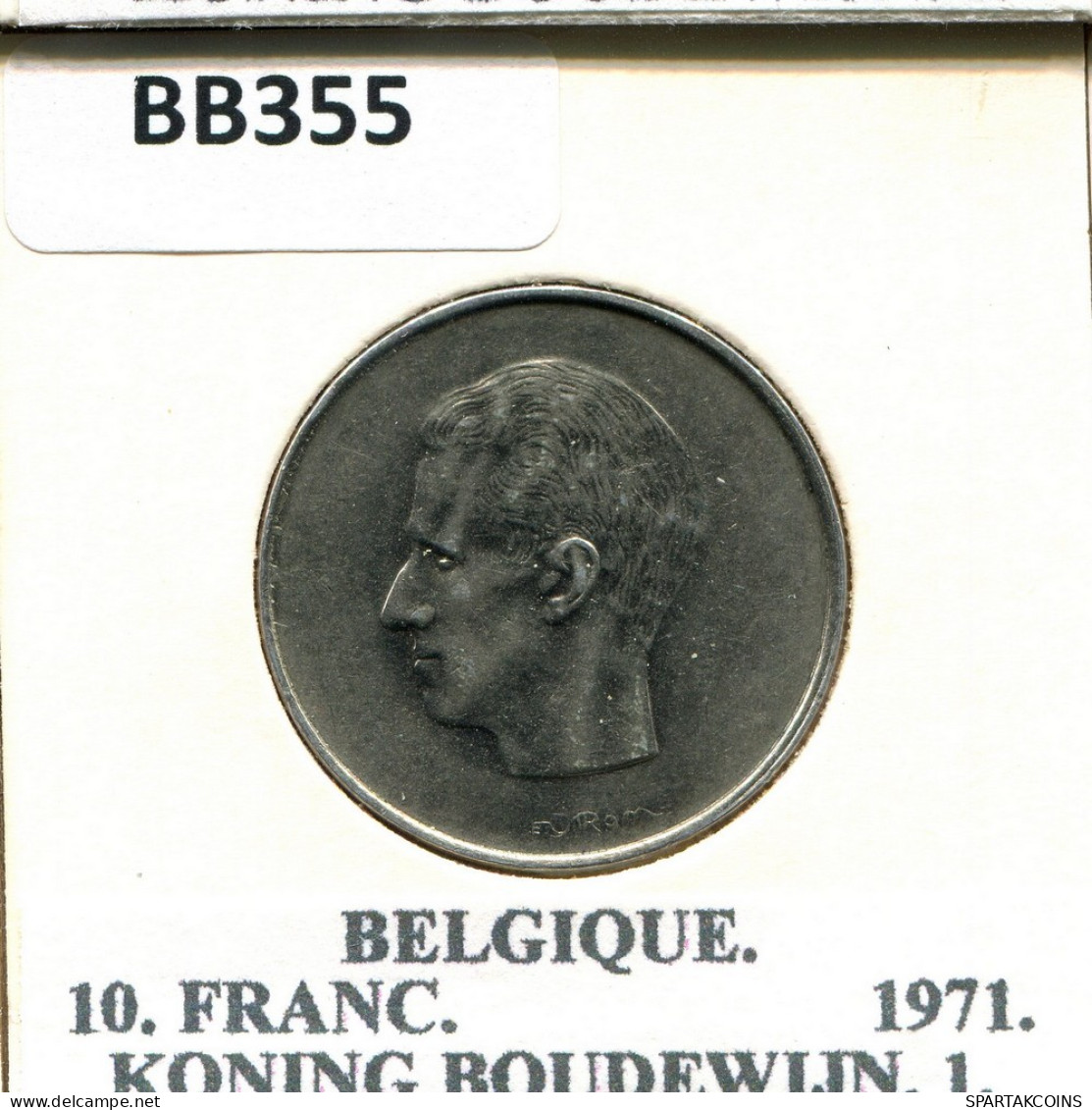 10 FRANCS 1971 FRENCH Text BELGIQUE BELGIUM Pièce #BB355.F - 10 Frank