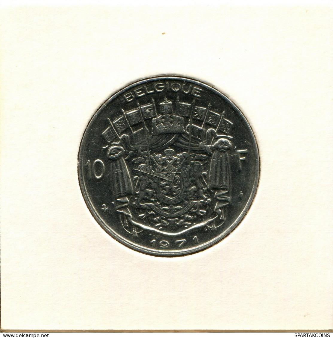 10 FRANCS 1971 FRENCH Text BELGIQUE BELGIUM Pièce #BB355.F - 10 Francs