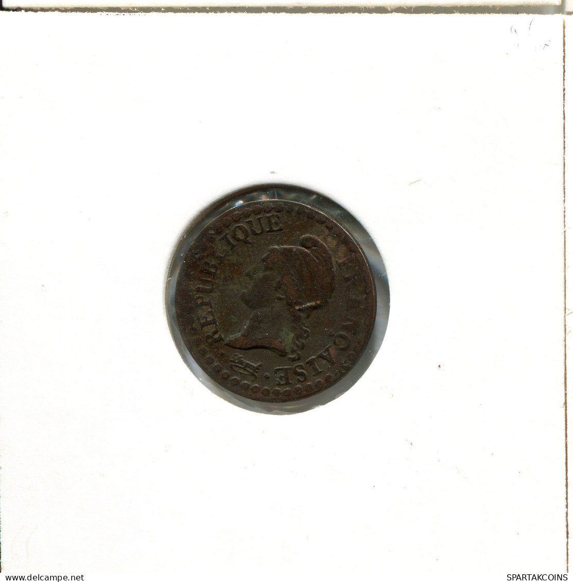 1 UN CENTIME DUPRE L'AN 6 A (1797) PARIS FRANCE R1 COPPER #AW335.F - 1795-1799 Directorio