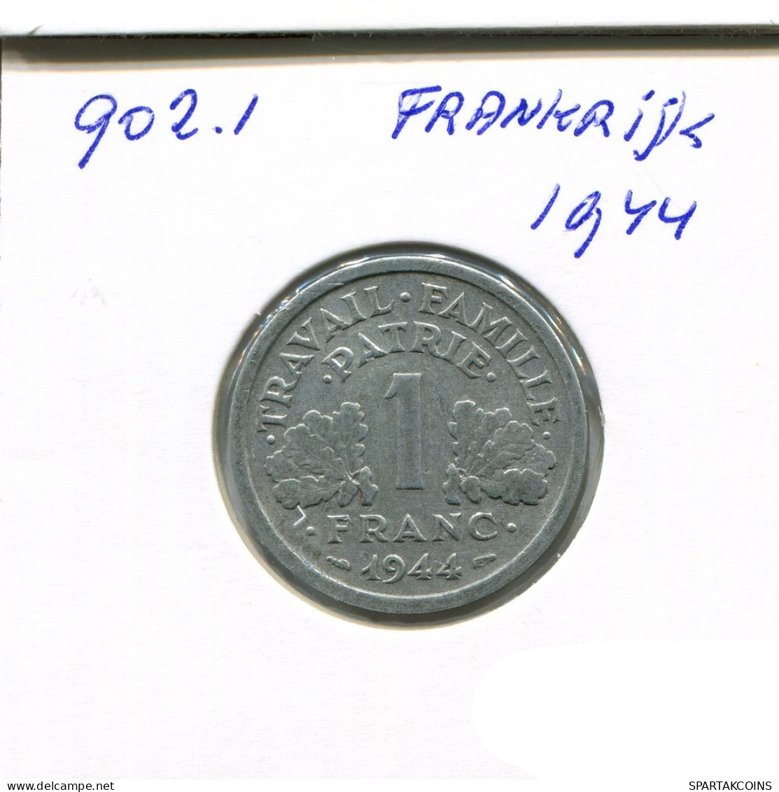 1 FRANC 1944 FRANCIA FRANCE Moneda #AN281.E - 1 Franc