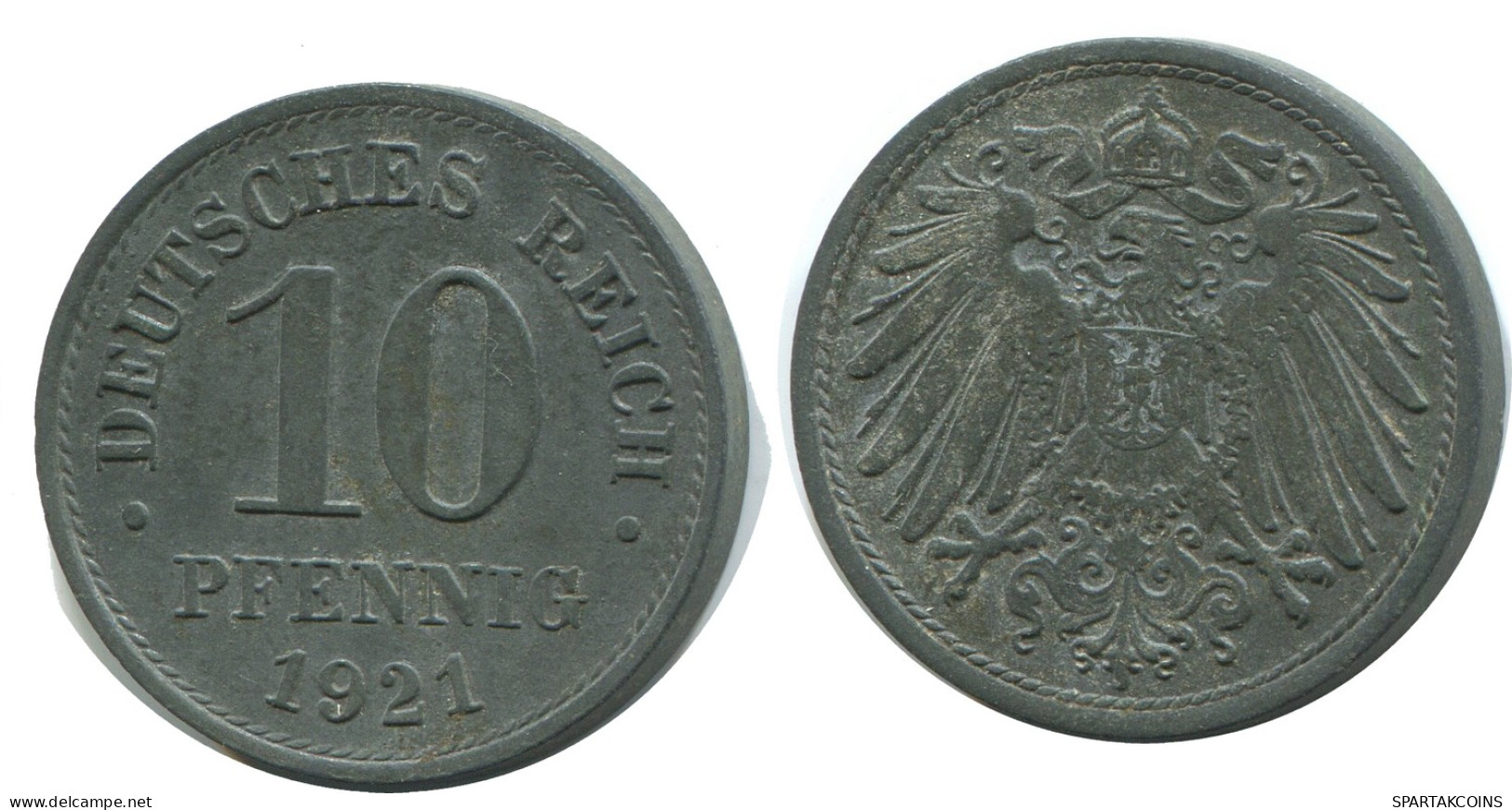 10 PFENNIG 1921 ALEMANIA Moneda GERMANY #AE405.E - 10 Pfennig