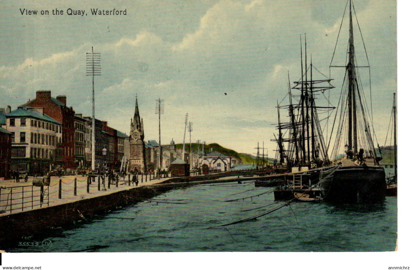 VIEW ON THE QUAY WATERFORD 1919 - Waterford