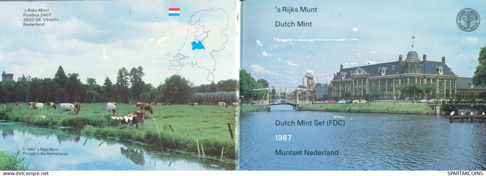 NÉERLANDAIS NETHERLANDS 1987 MINT SET 6 Pièce + MEDAL #SET1103.7.F - Nieuwe Sets & Testkits