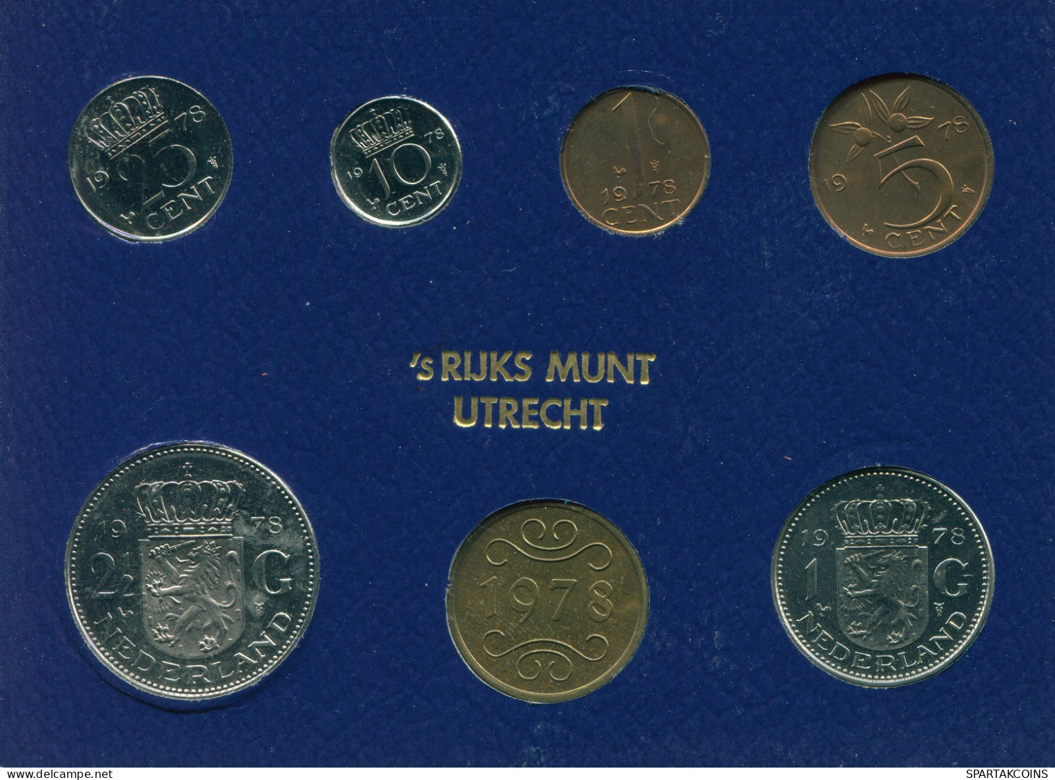NEERLANDÉS NETHERLANDS 1978 MINT SET 6 Moneda + MEDAL #SET1044.7.E - Mint Sets & Proof Sets