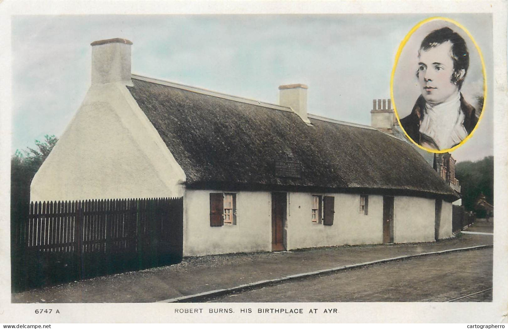 Postcard United Kingdom > Scotland > Ayrshire Robert Burns Birthplace Ayr - Ayrshire