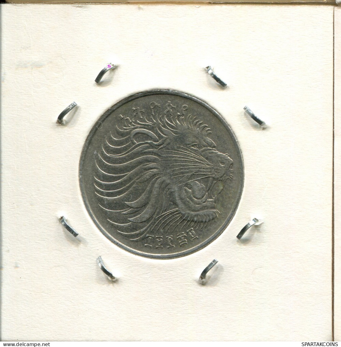 50 CENTS 1977 ÄTHIOPIEN ETHIOPIA Münze #AS154.D - Ethiopië