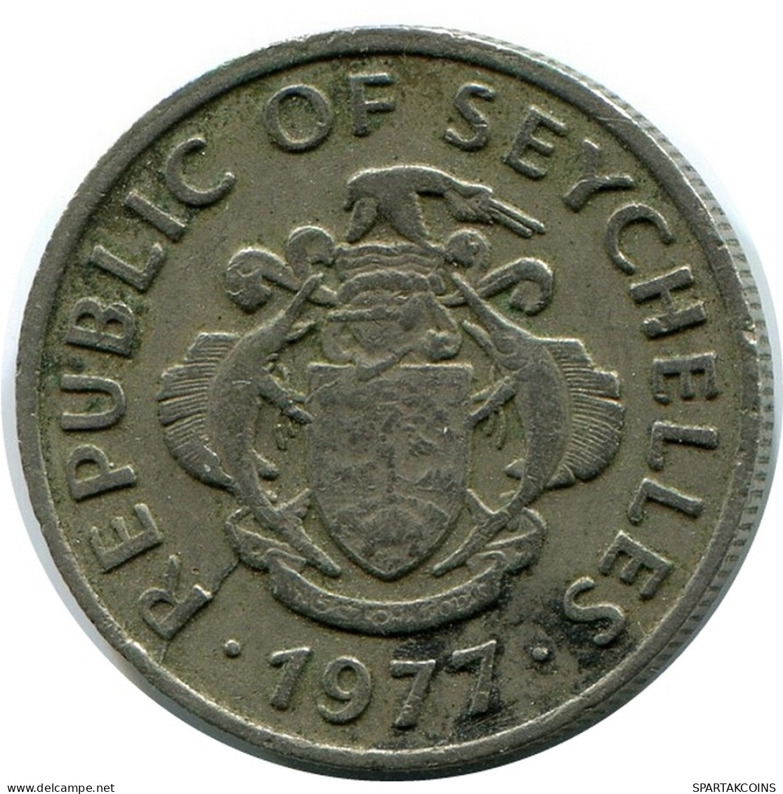 25 CENTS 1977 SEYCHELLES Pièce #AR158.F - Seychellen