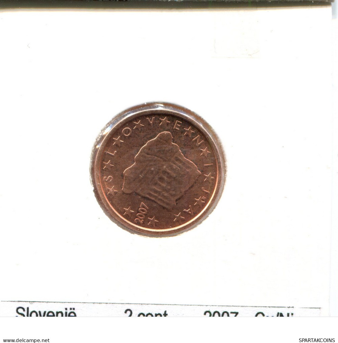 2 EURO CENTS 2007 SLOVÉNIE SLOVENIA Pièce #AS581.F - Slowenien