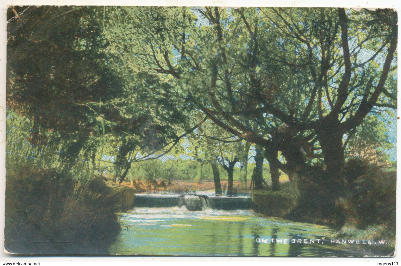 On The Brent, Hanwell, W., 1906 Postcard - Middlesex
