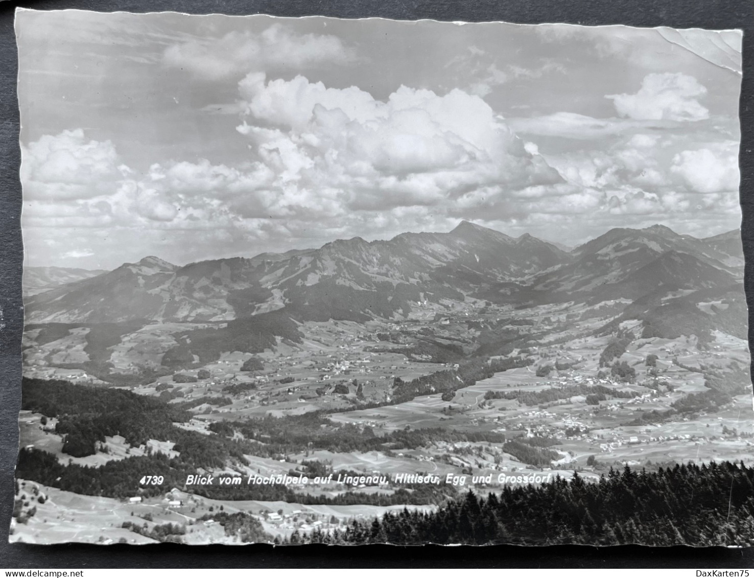 Blick Vom Hochälpele Auf Lingenau, Hittisdu, Egg Und Grossdorf/ Gestempelt In Dornbirn - Dornbirn