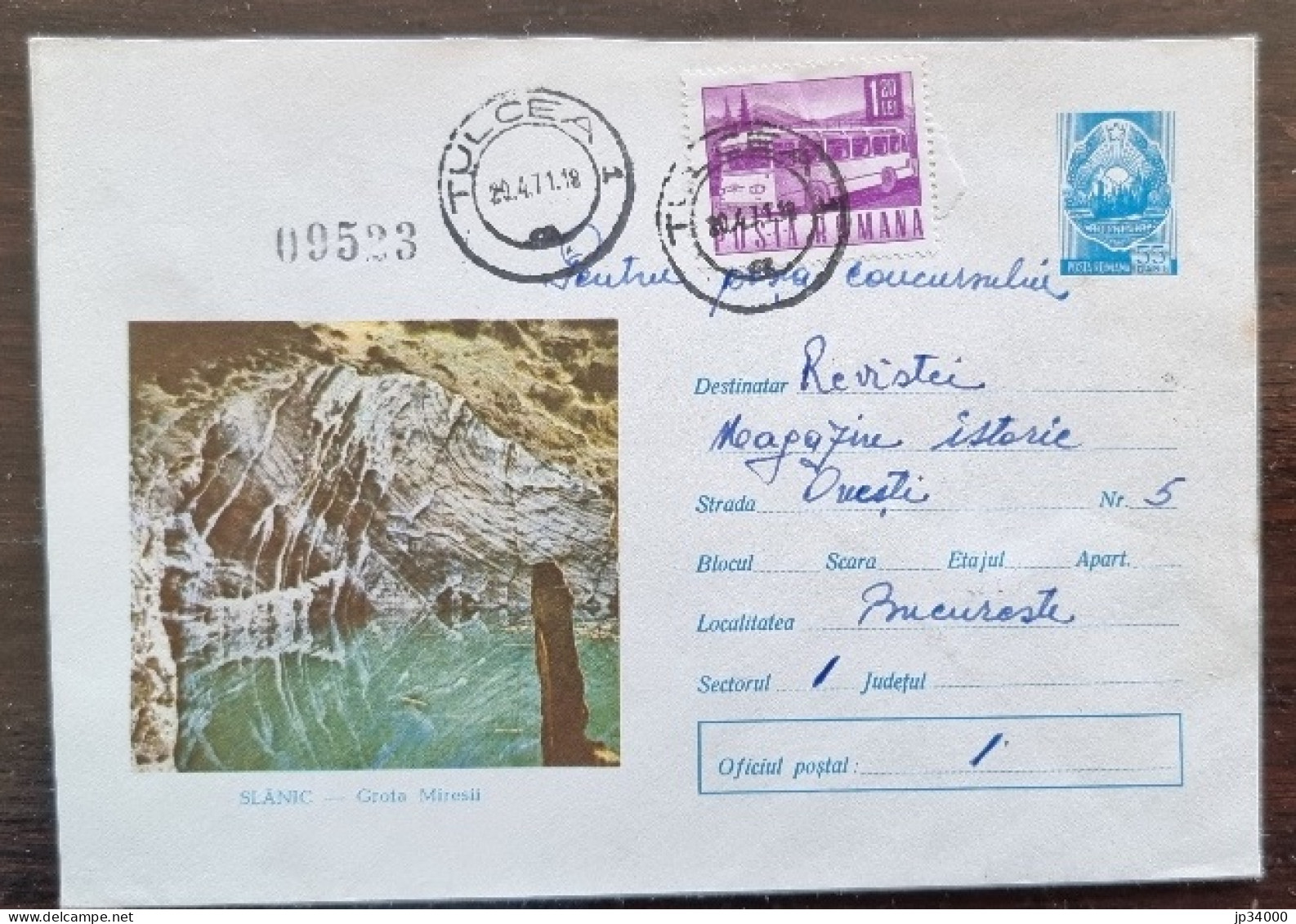 ROUMANIE Grotte, Grottes, Caves, Cueva. Entier Postal émis En 1969  Et Ayant Circulé (21) - Autres & Non Classés