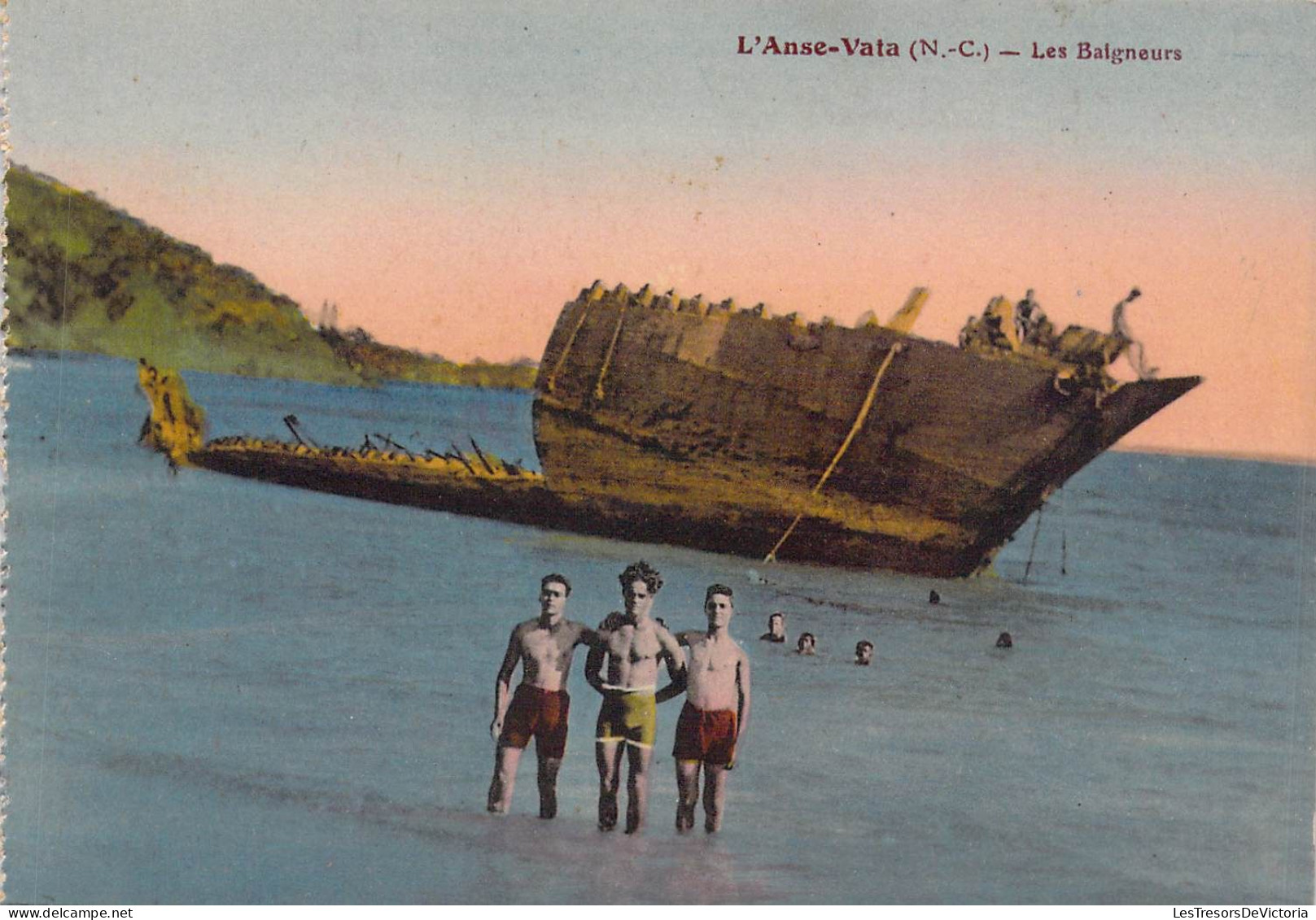 FRANCE - Nouvelle Calédonie - Carnet - L'Anse-Vata - Les Baigneurs - Carte Postale Ancienne - Nouvelle Calédonie