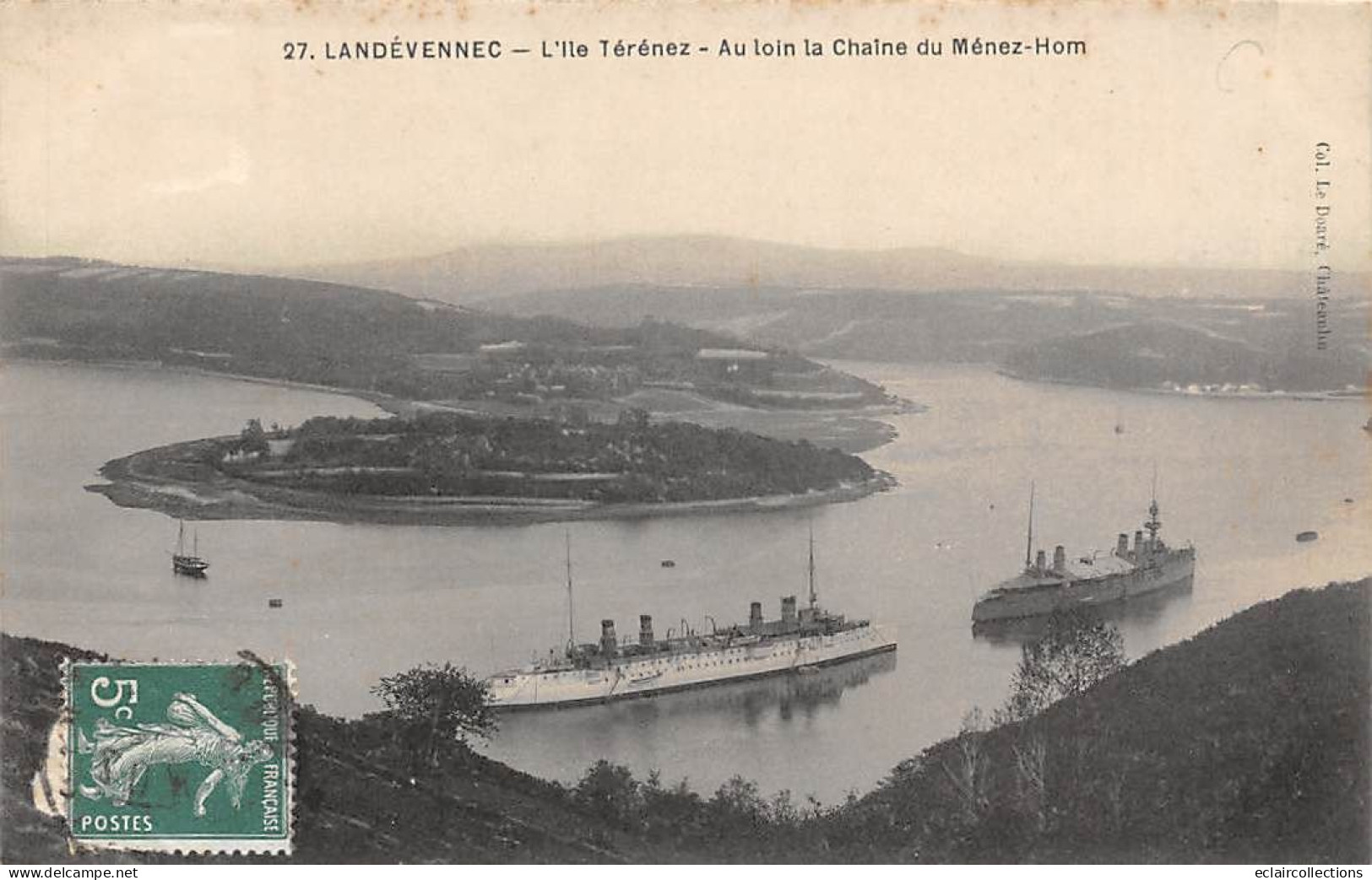 Ile  Térénez         29       Landévennec . Bateaux De Guerre     N° 27  (voir Scan) - Other & Unclassified