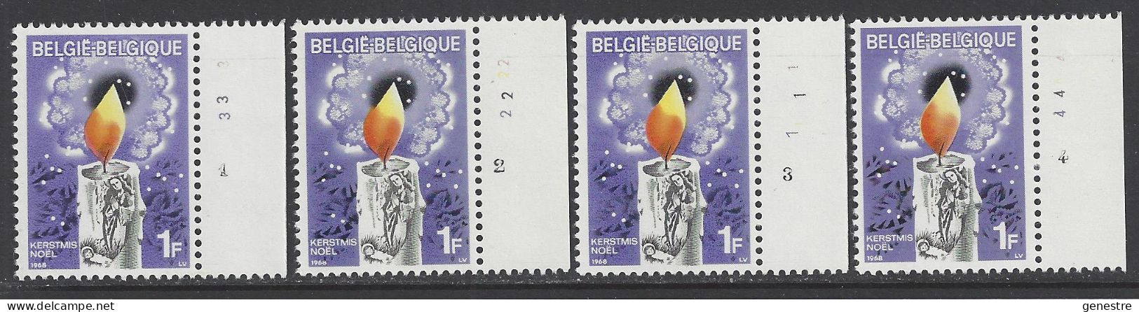 Belgique - 1968 - COB 1478 ** (MNH) - Planches 1 à 4, Série Complète - 1961-1970