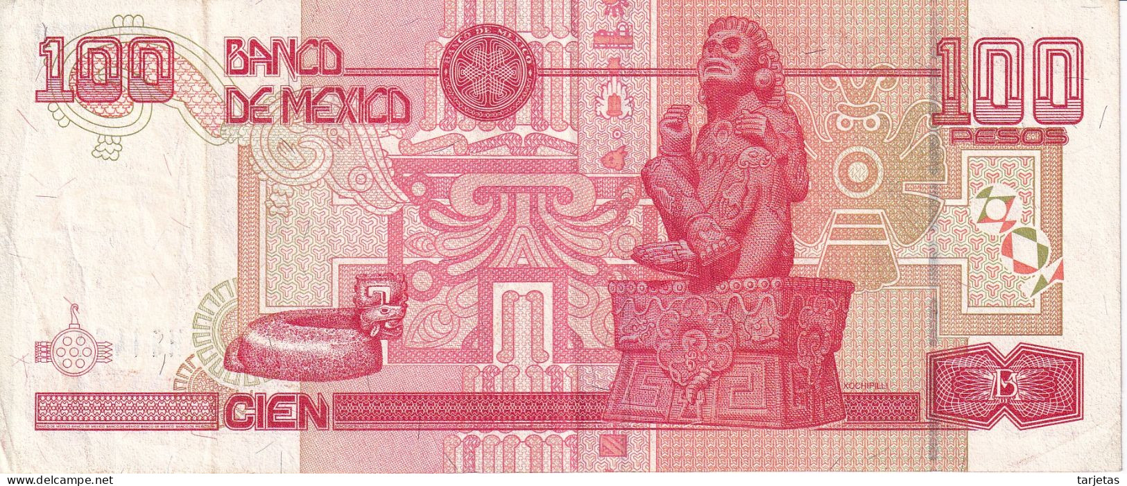 BILLETE DE MEXICO DE 100 PESOS DEL AÑO 2002 (BANKNOTE) - Mexico