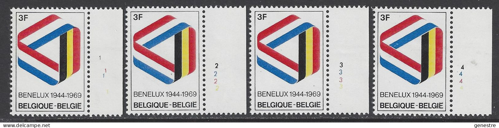 Belgique - 1969 - COB 1500 ** (MNH) - Planches 1 à 4, Série Complète - 1961-1970