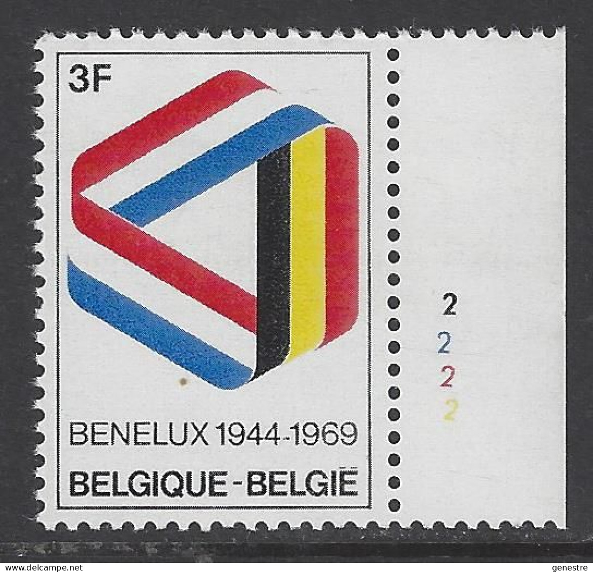 Belgique - 1969 - COB 1500 ** (MNH) - Planche 2 - 1961-1970