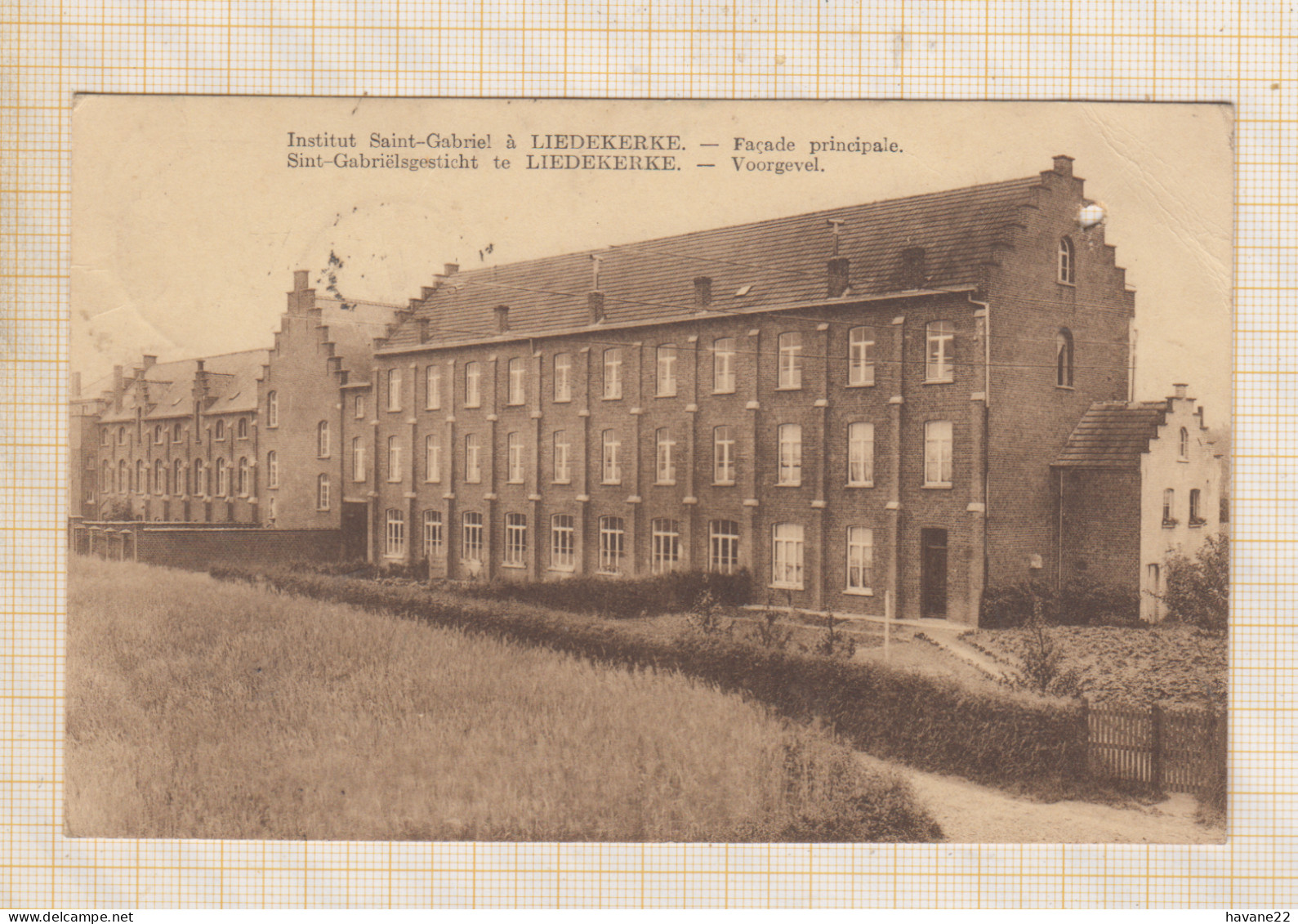 23D251 Liedekerke - St. Gabriel Institut Facade Principale UN PETIT TROU - Liedekerke