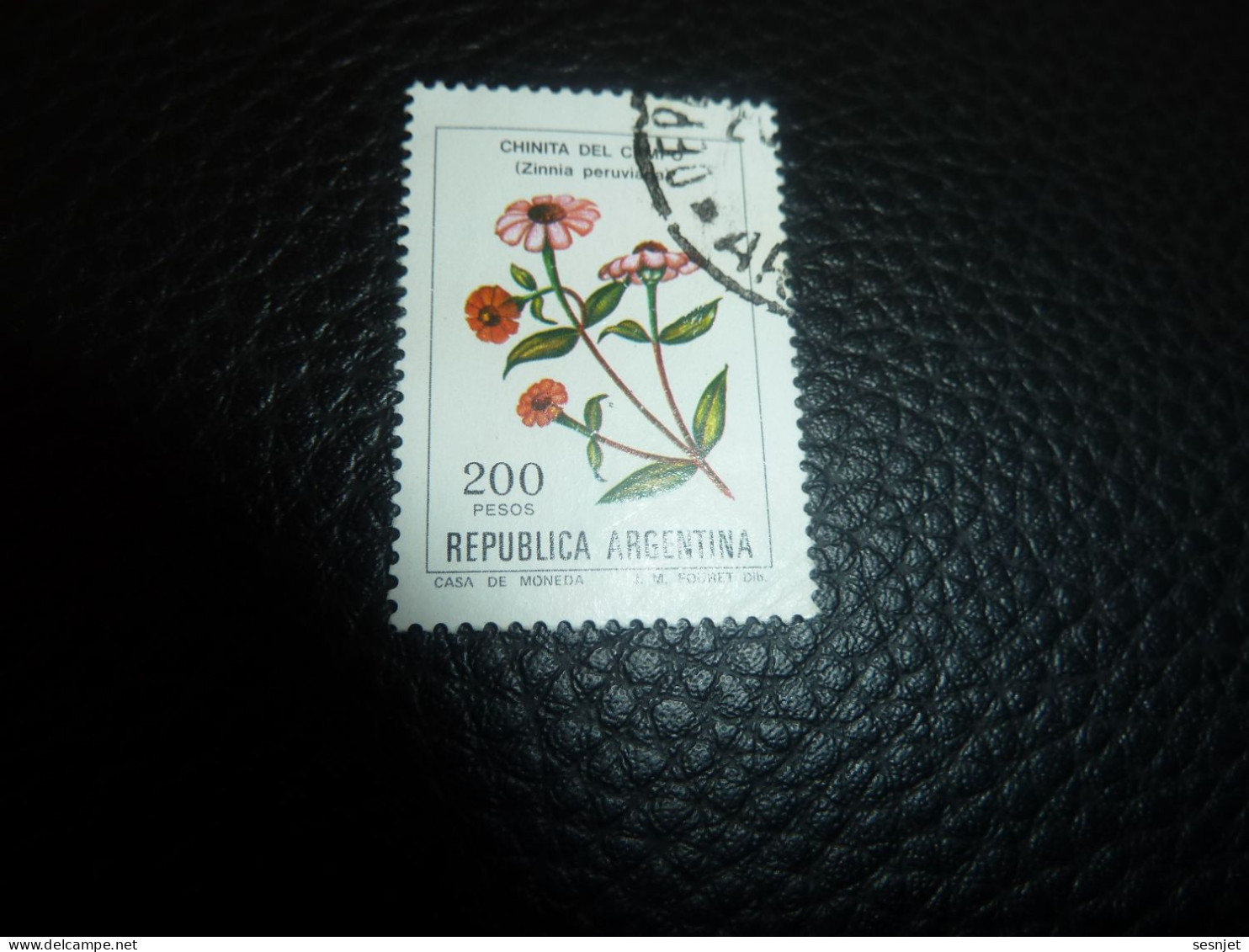 Républica Argentina - Chinita Del Campo (Zinnia Peruviana) - 200 Pesos - Yt 1312 - Multicolore - Oblitéré - Année 1982 - - Gebraucht