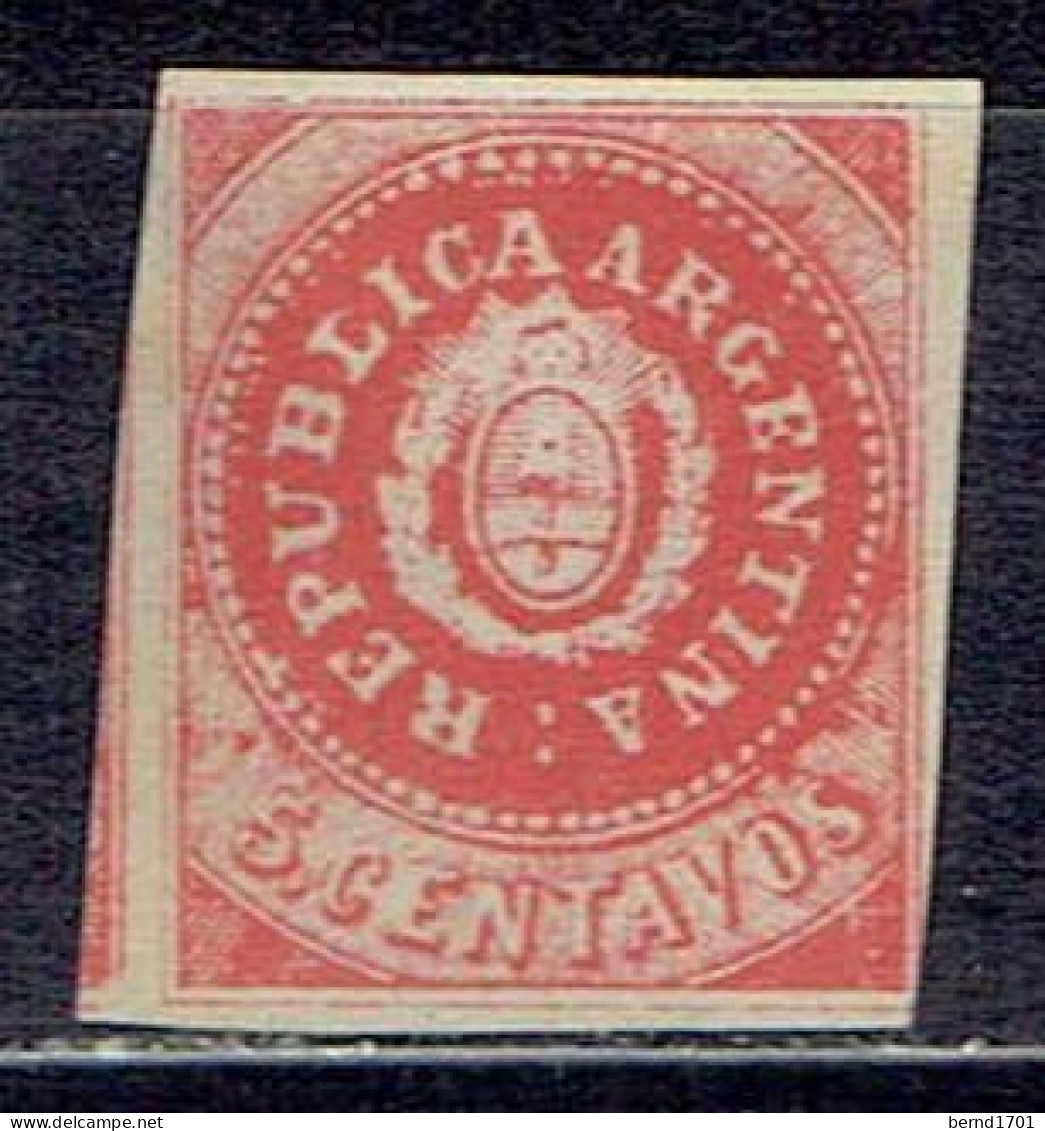 Argentinien / Argentina - Mi-Nr 5II Ungebraucht / MNH * # Ohne Gummi / No Gum (B1234) - Unused Stamps