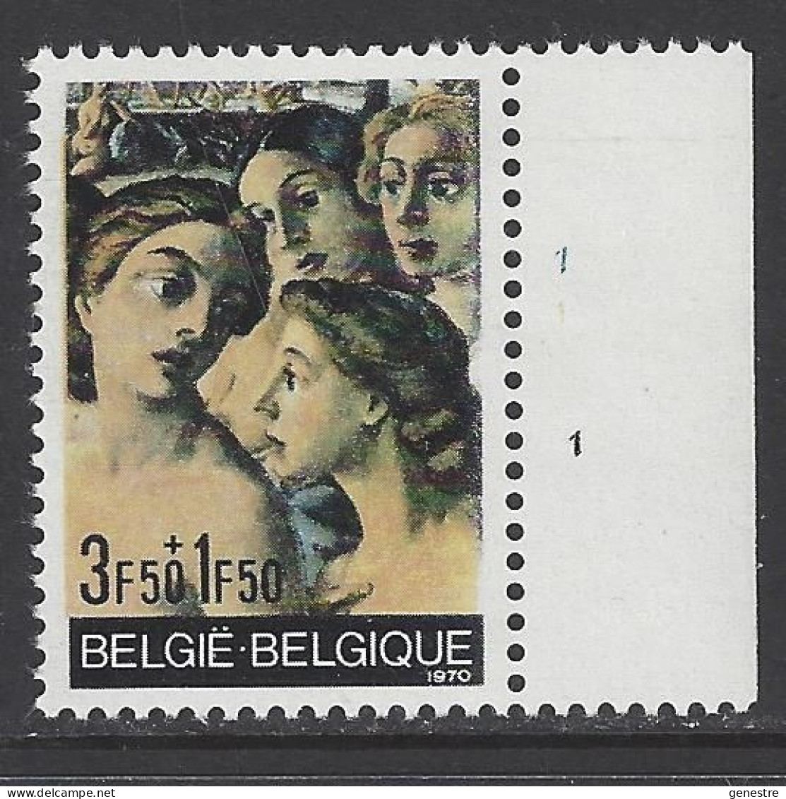 Belgique - 1970 - COB 1564 ** (MNH) - Planche 1 - 1961-1970