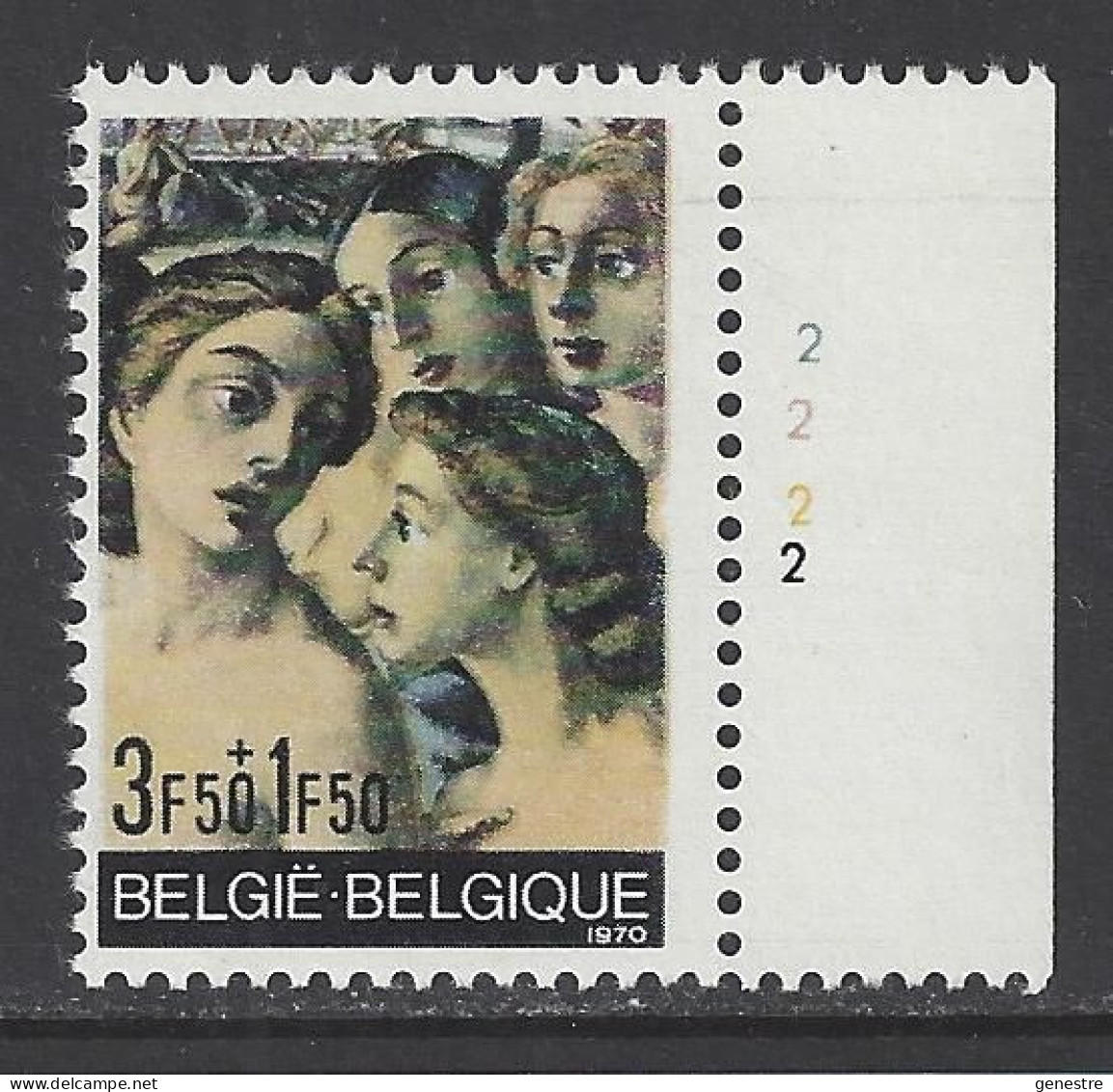 Belgique - 1970 - COB 1564 ** (MNH) - Planche 2 - 1961-1970