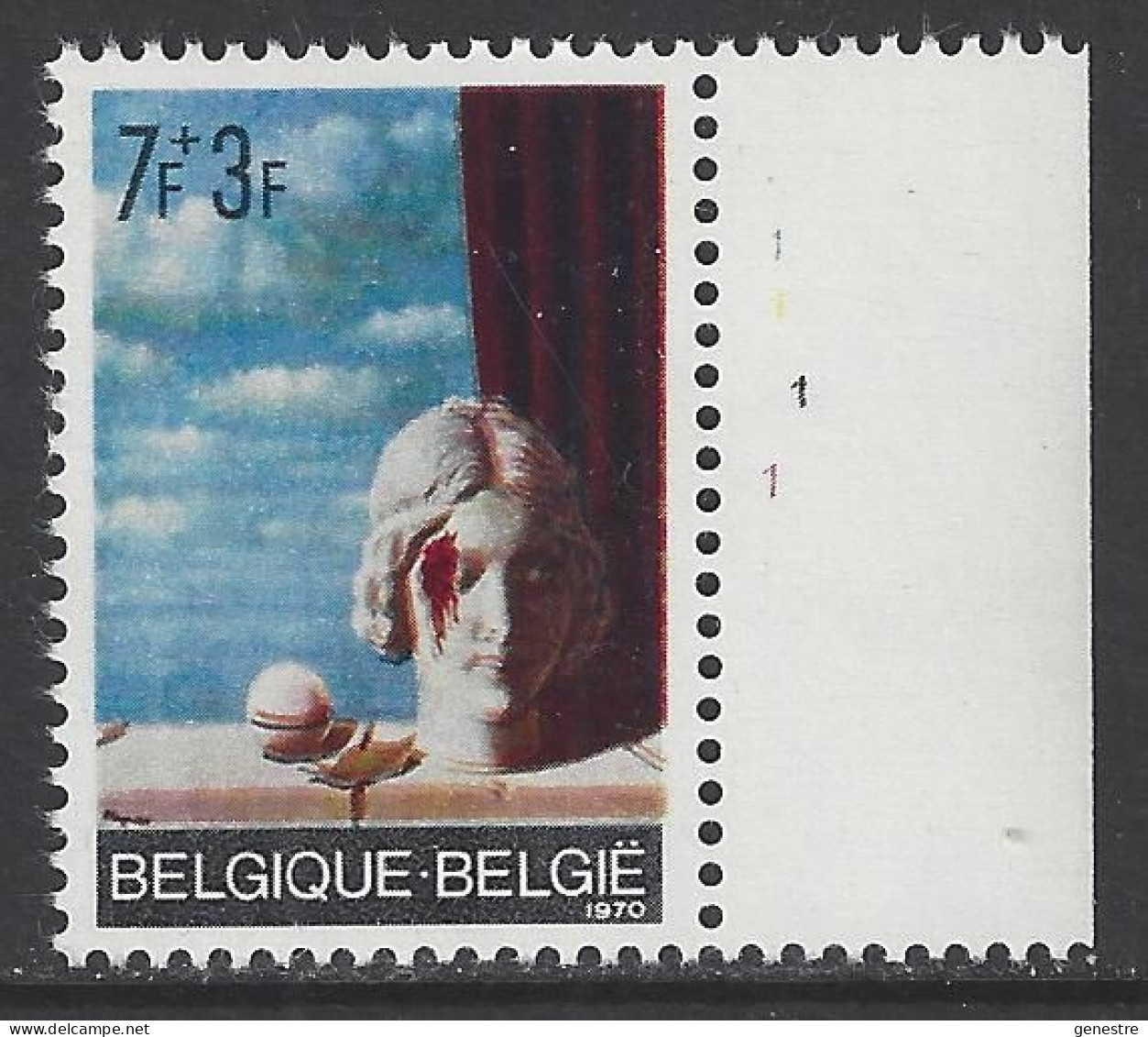 Belgique - 1970 - COB 1565 ** (MNH) - Planche 1 - 1961-1970