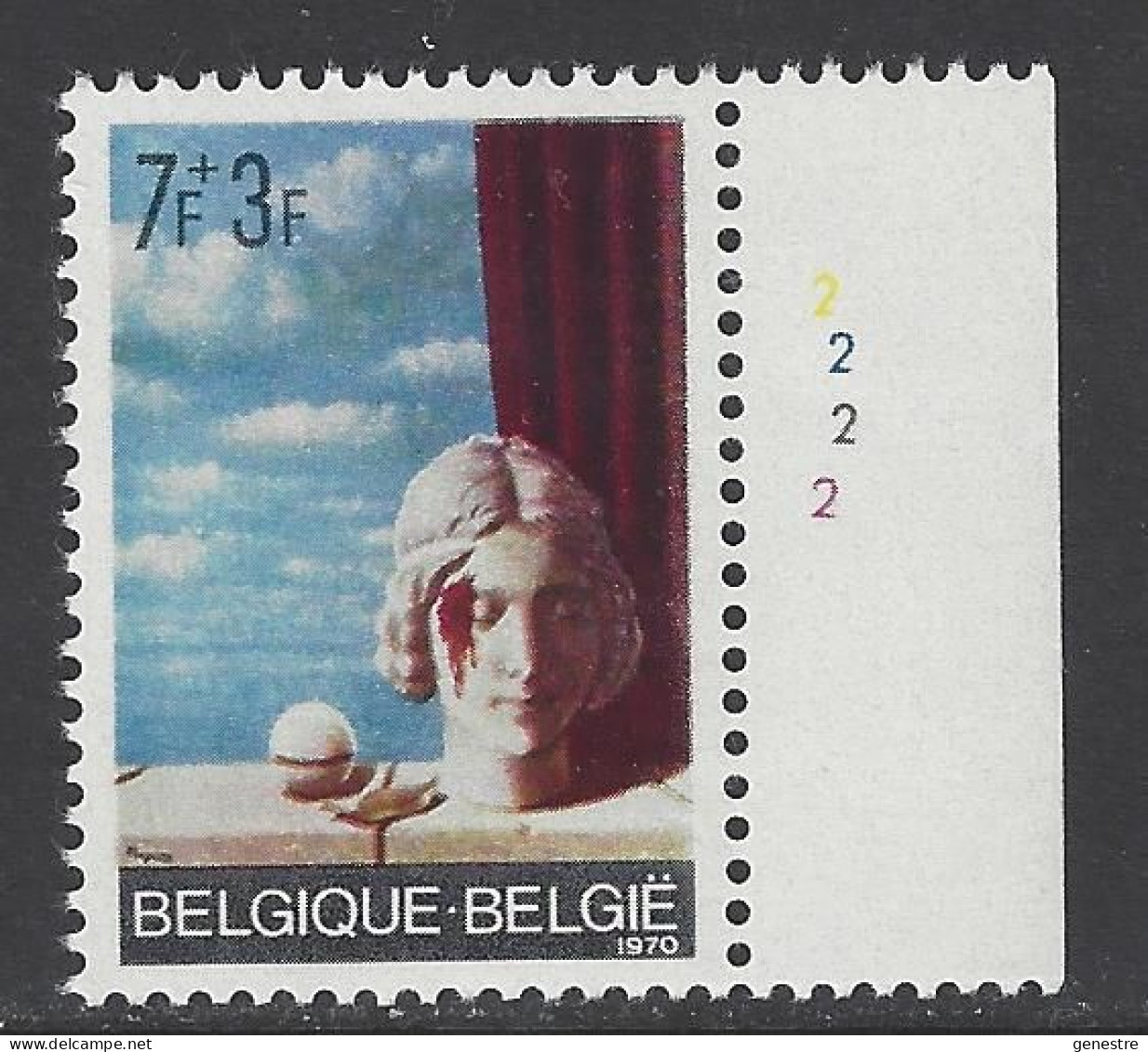 Belgique - 1970 - COB 1565 ** (MNH) - Planche 2 - 1961-1970