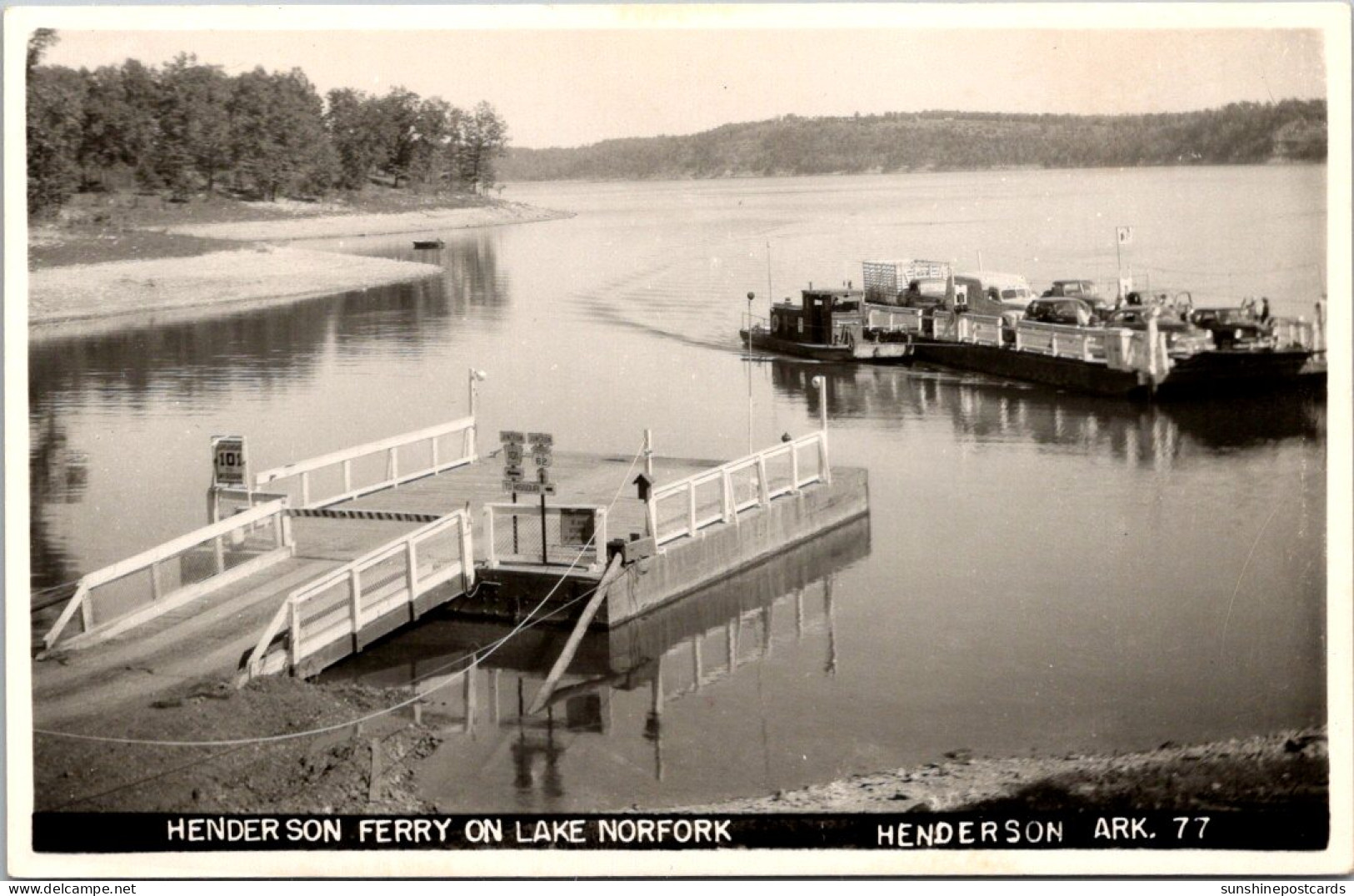 Arkansas Henderson Lake Norfork The Henderson Ferry Real Photo - Autres & Non Classés