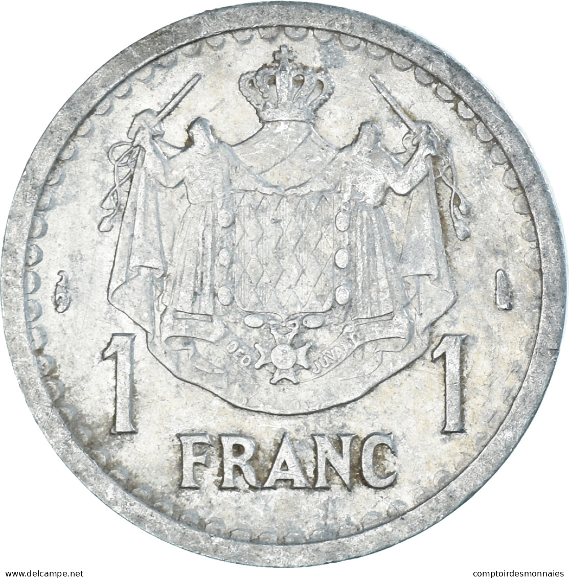 Monnaie, Monaco, Franc, 1943 - 1922-1949 Louis II