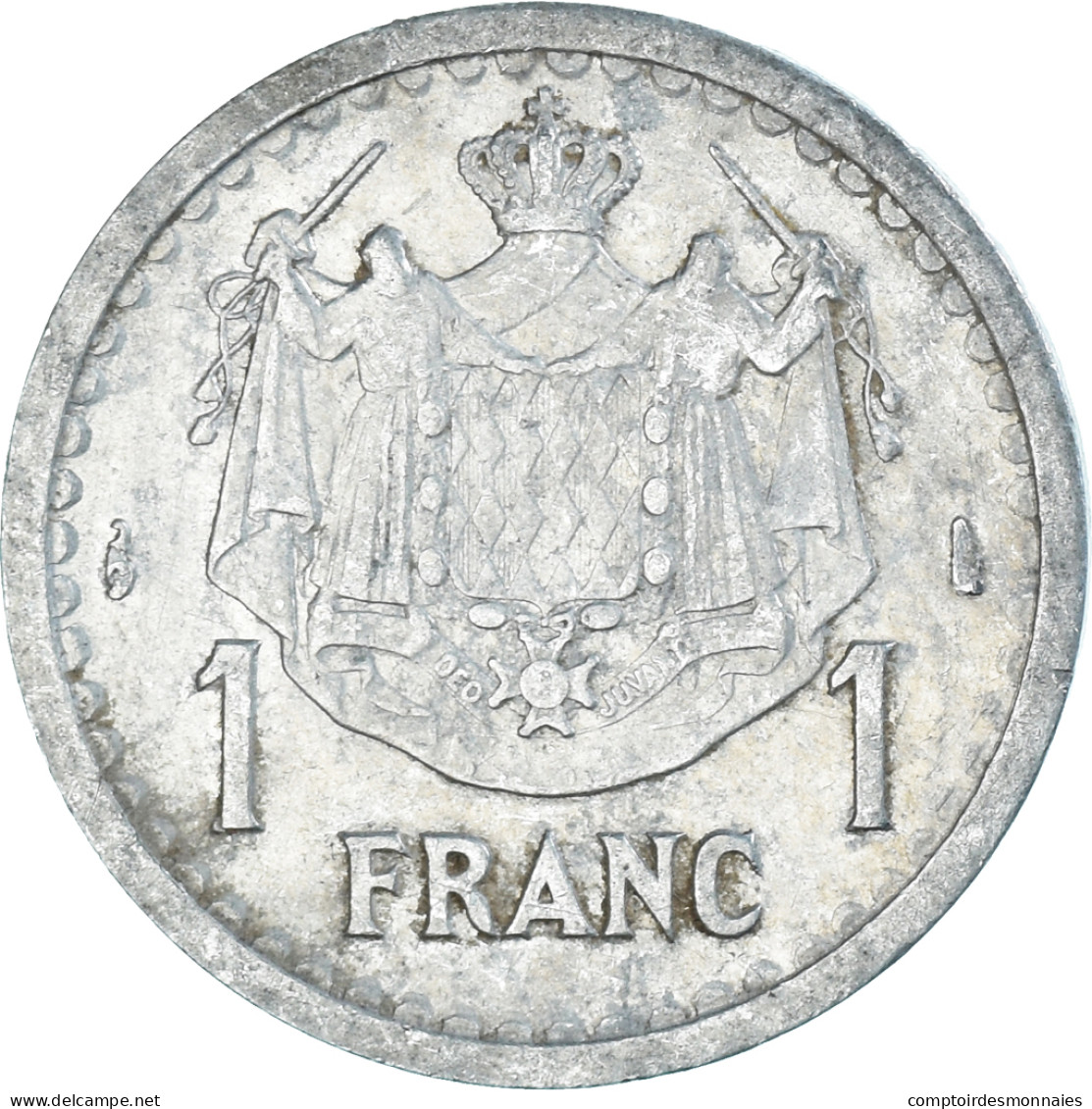 Monnaie, Monaco, Franc, 1943 - 1922-1949 Louis II.