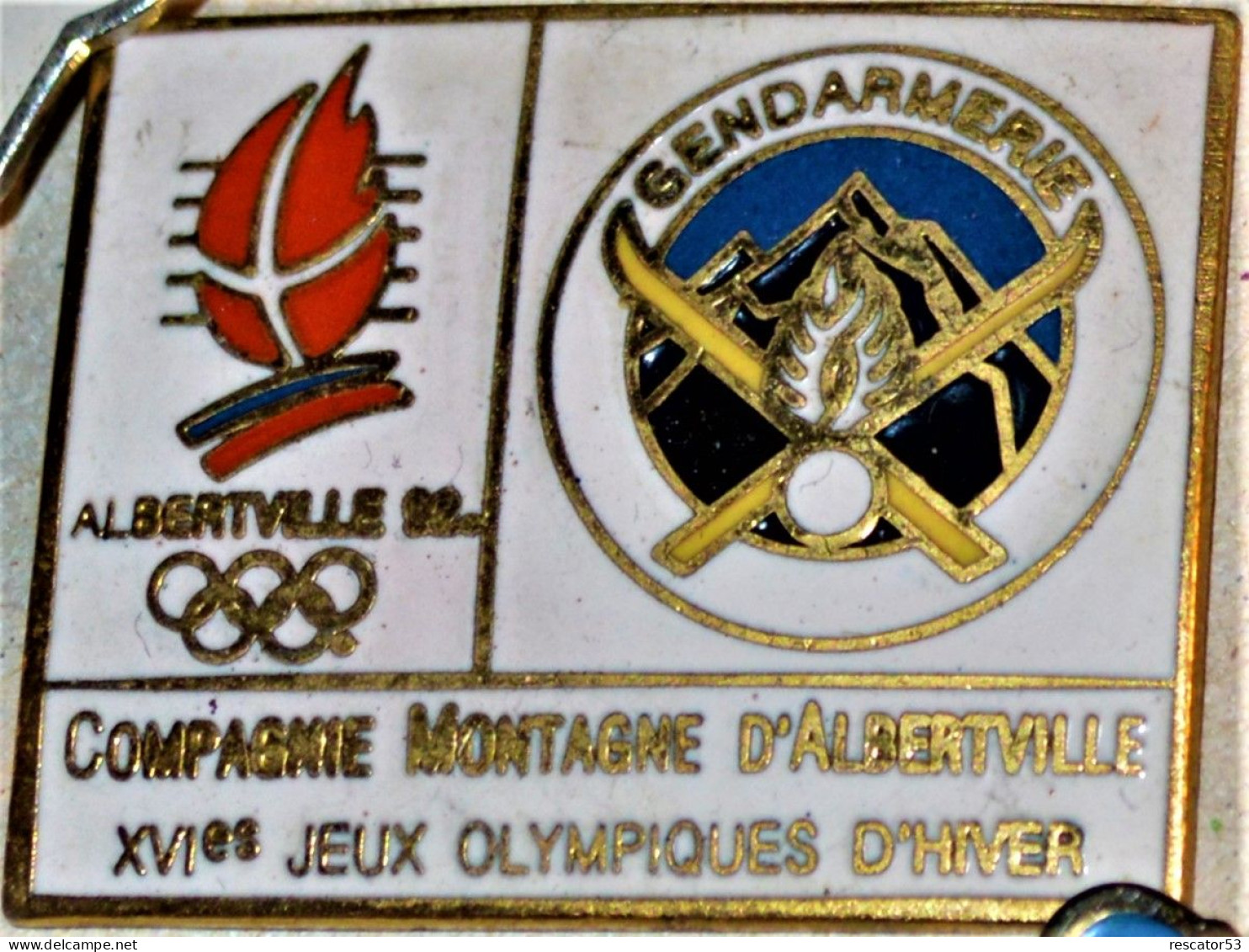 Pin's Gendarmerie Compagnie De Montagne D'Albertville JO 92 - Polizei