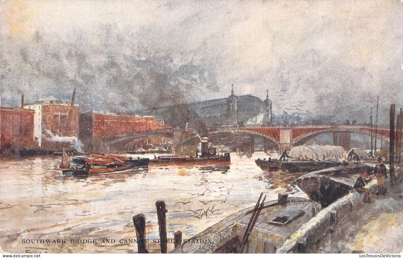 LONDON - Southwark Bridge Ard Cannon Street Station - Carte Postale Ancienne - Sonstige & Ohne Zuordnung