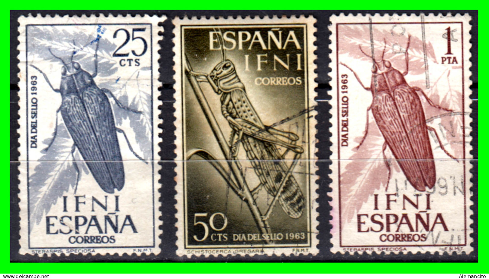 ESPAÑA COLONIAS ESPAÑOLAS ( IFNI ESPAÑOL AFRICA ) SERIE DE SELLOS AÑO 1964 DIA DEL SELLO - NUEVOS - - Ifni