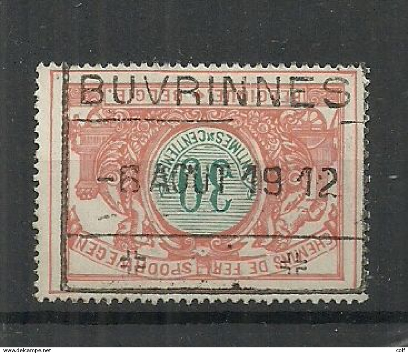 SP32 Met Spoorwegstempel BUVRINNES - Used