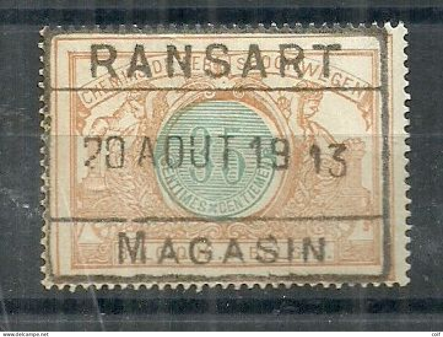 SP33 Met Spoorwegstempel RANSART / MAGASIN - Used