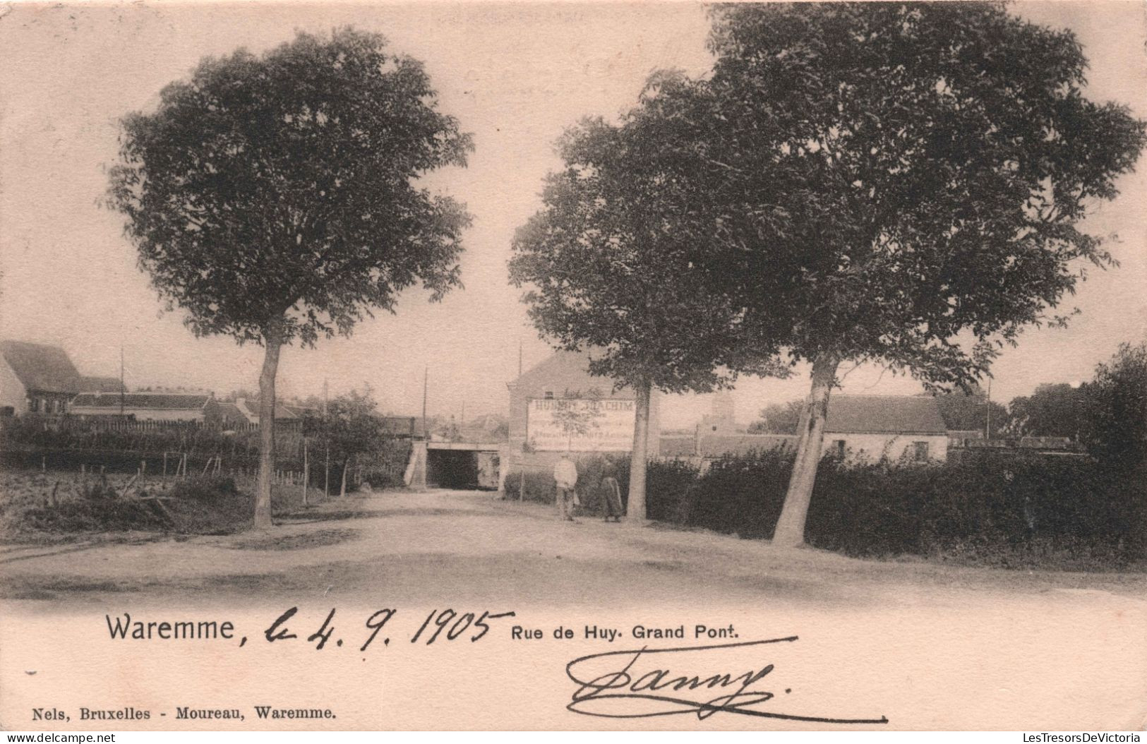 BELGIQUE - Waremme - Rue De Huy - Grand Pont - Carte Postale Ancienne - - Borgworm