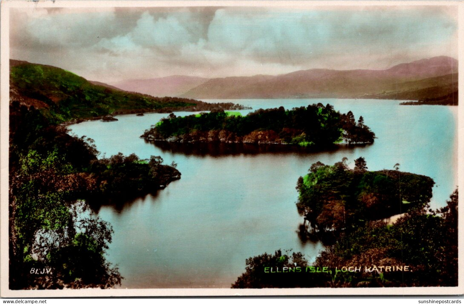 Scotland Loch Katrine Ellens Isle Real Photograph - Perthshire