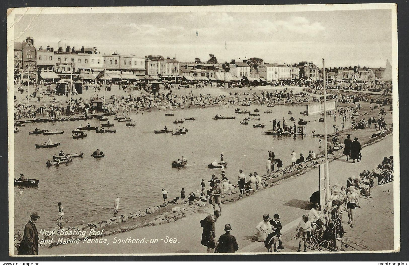 SOUTHEND On Sea - New Boating Pool - Old Postcard (see Sales Conditions) 07935 - Southend, Westcliff & Leigh