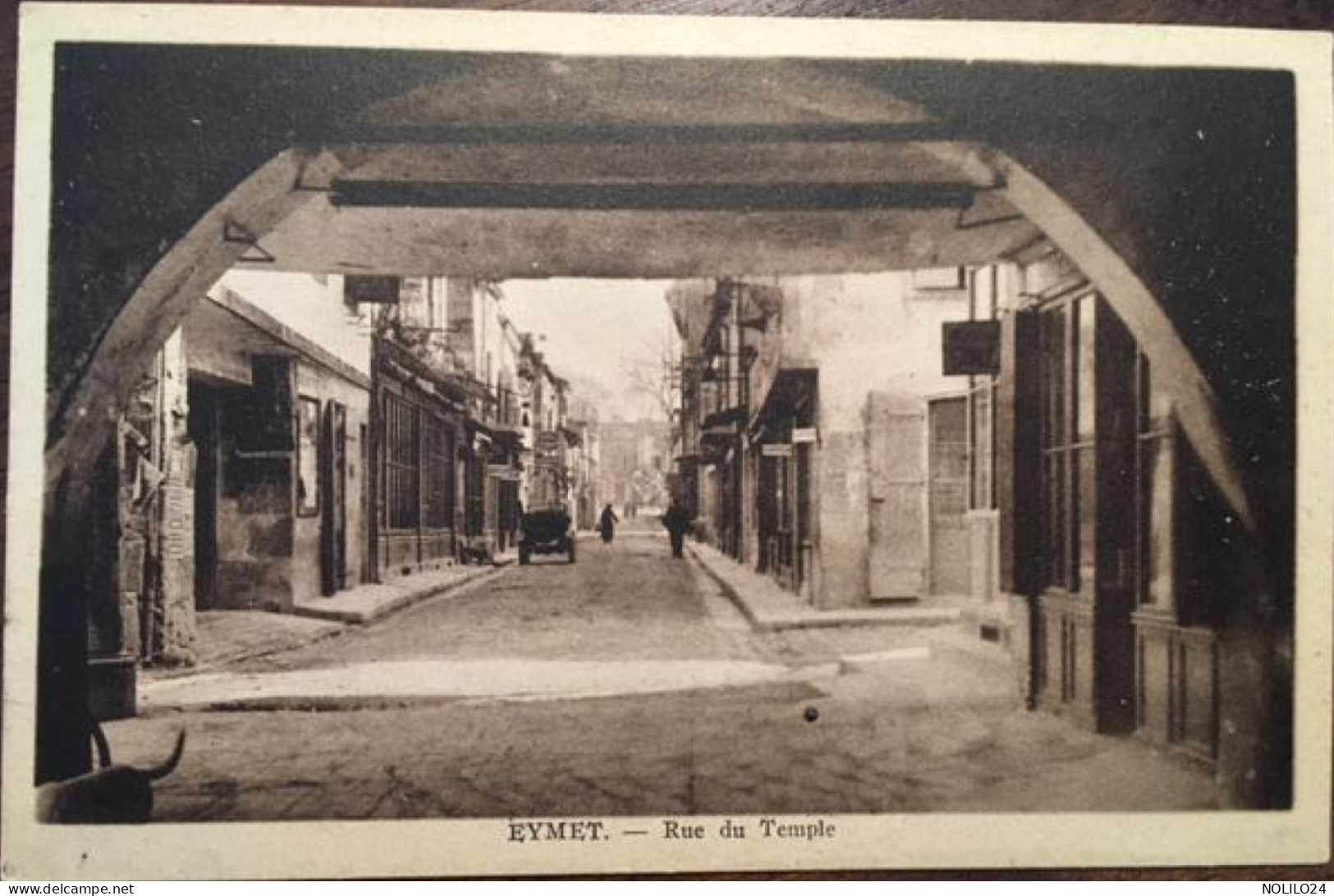 Cpa, 24 Dordogne, EYMET, Rue Du Temple, Non écrite - Eymet