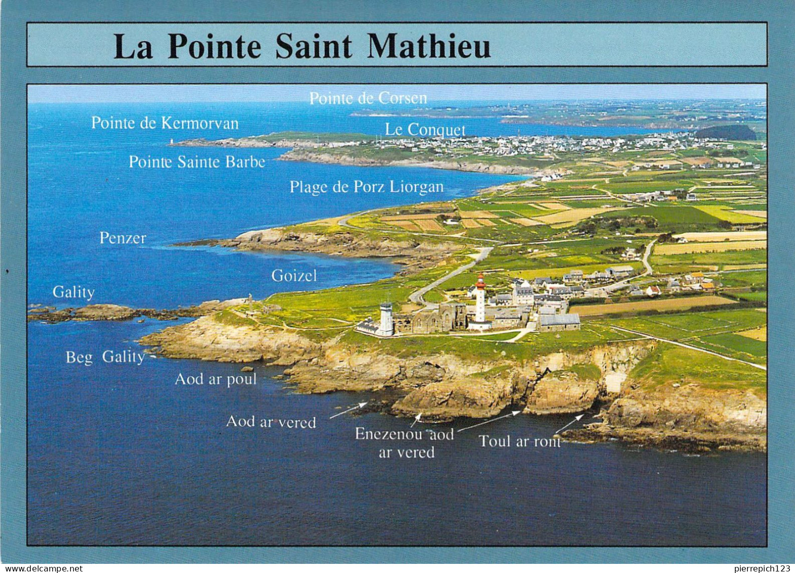 29 - Plougonvelen - La Pointe Saint Mathieu - Vue Aérienne - Plougonvelin