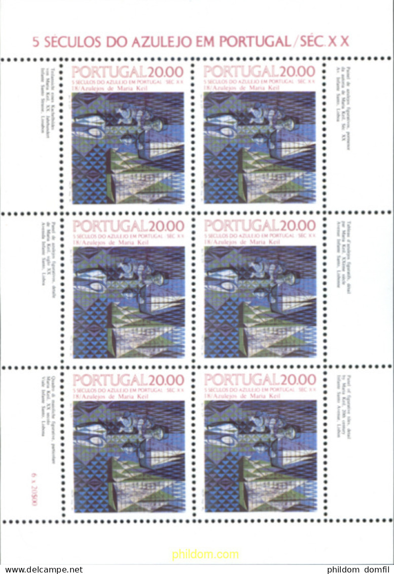 140783 MNH PORTUGAL 1985 5 SIGLOS DE AZULEJOS - Andere & Zonder Classificatie