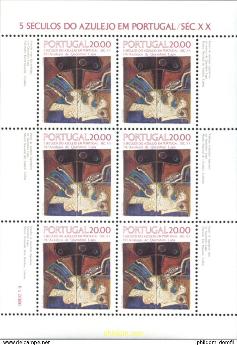 140789 MNH PORTUGAL 1985 5 SIGLOS DE AZULEJOS - Other & Unclassified